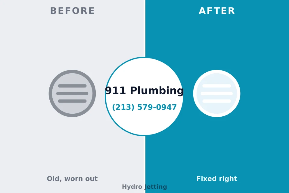 Before and after: plumbing repair Leslie, MI